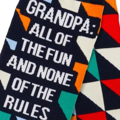 Grandpa All of the Fun Novelty Crew Socks