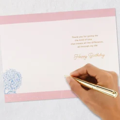 Grateful for All the Love All Through Life Birthday Card for Mother