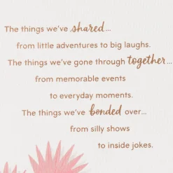Grateful for All the Things Birthday Card for Sister