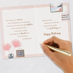 Grateful for All the Things Birthday Card for Sister