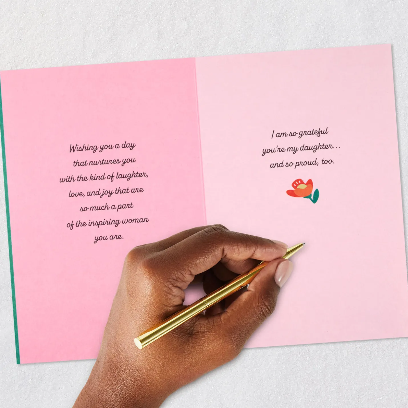 Grateful For and Proud of You Birthday Card for Daughter