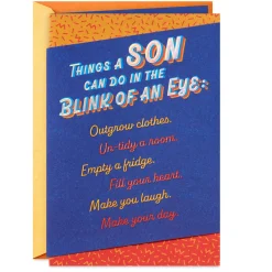 Grateful for Fun Moments and Memories Birthday Card for Son