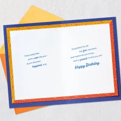 Grateful for Fun Moments and Memories Birthday Card for Son