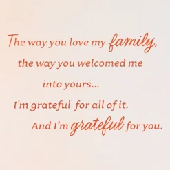 Grateful for You Birthday Card for Mother-in-Law