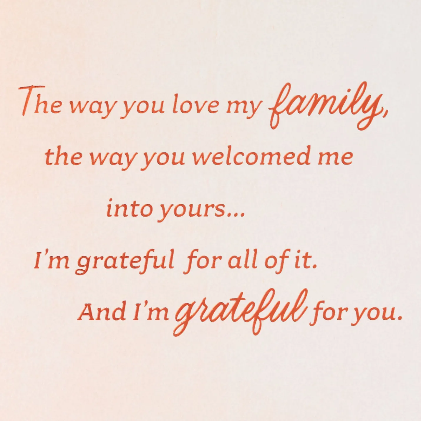 Grateful for You Birthday Card for Mother-in-Law
