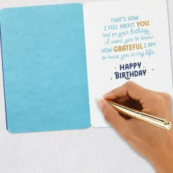 Grateful for You in My Life Birthday Card for Him