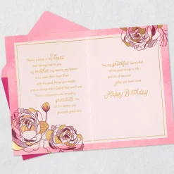 Grateful Heart Mom Birthday Card With Decoration
