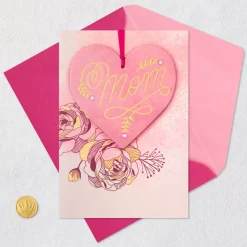 Grateful Heart Mom Birthday Card With Decoration