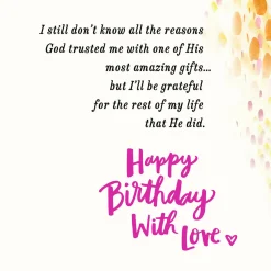 Grateful Husband Religious Birthday Card for Wife