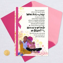 Grateful Husband Religious Birthday Card for Wife