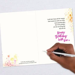 Grateful Husband Religious Birthday Card for Wife
