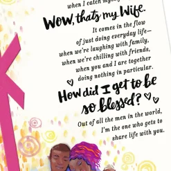 Grateful Husband Religious Birthday Card for Wife