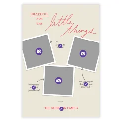 Grateful Little Moments Flat Photo Card
