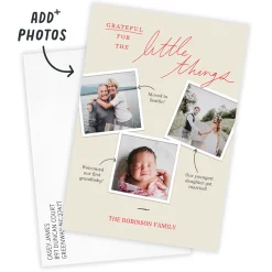 Grateful Little Moments Flat Photo Card