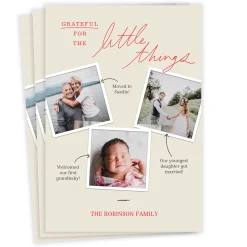 Grateful Little Moments Flat Photo Card