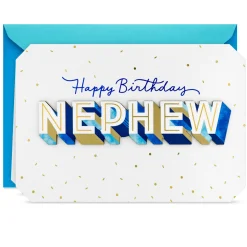 Grateful You're in My Life Birthday Card for Nephew