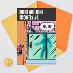 Gray Hairs Happen Everywhere Funny Birthday Card for Adult