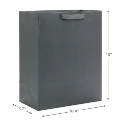 13" Gray Large Gift Bag