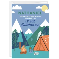 Great Outdoors Custom Birthday Card