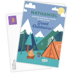 Great Outdoors Custom Birthday Card