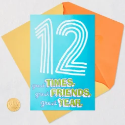 Great Times 12th Birthday Card