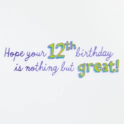 Great Times 12th Birthday Card
