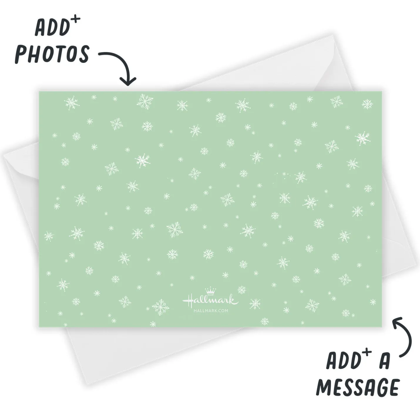 Greetings from US Map Flat Holiday Photo Card