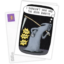 Grim Ripper Funny Custom Halloween Card