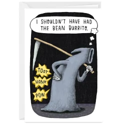 Grim Ripper Funny Custom Halloween Card