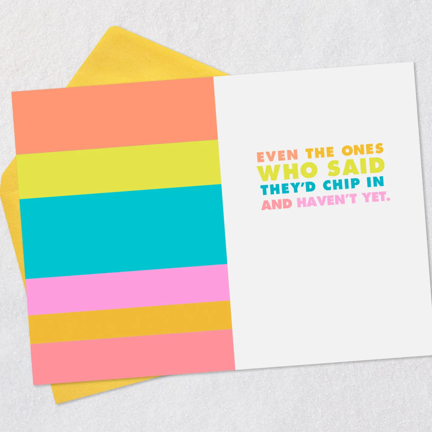 Group Gift Funny Birthday Card From Us