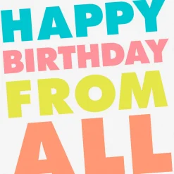 Group Gift Funny Birthday Card From Us