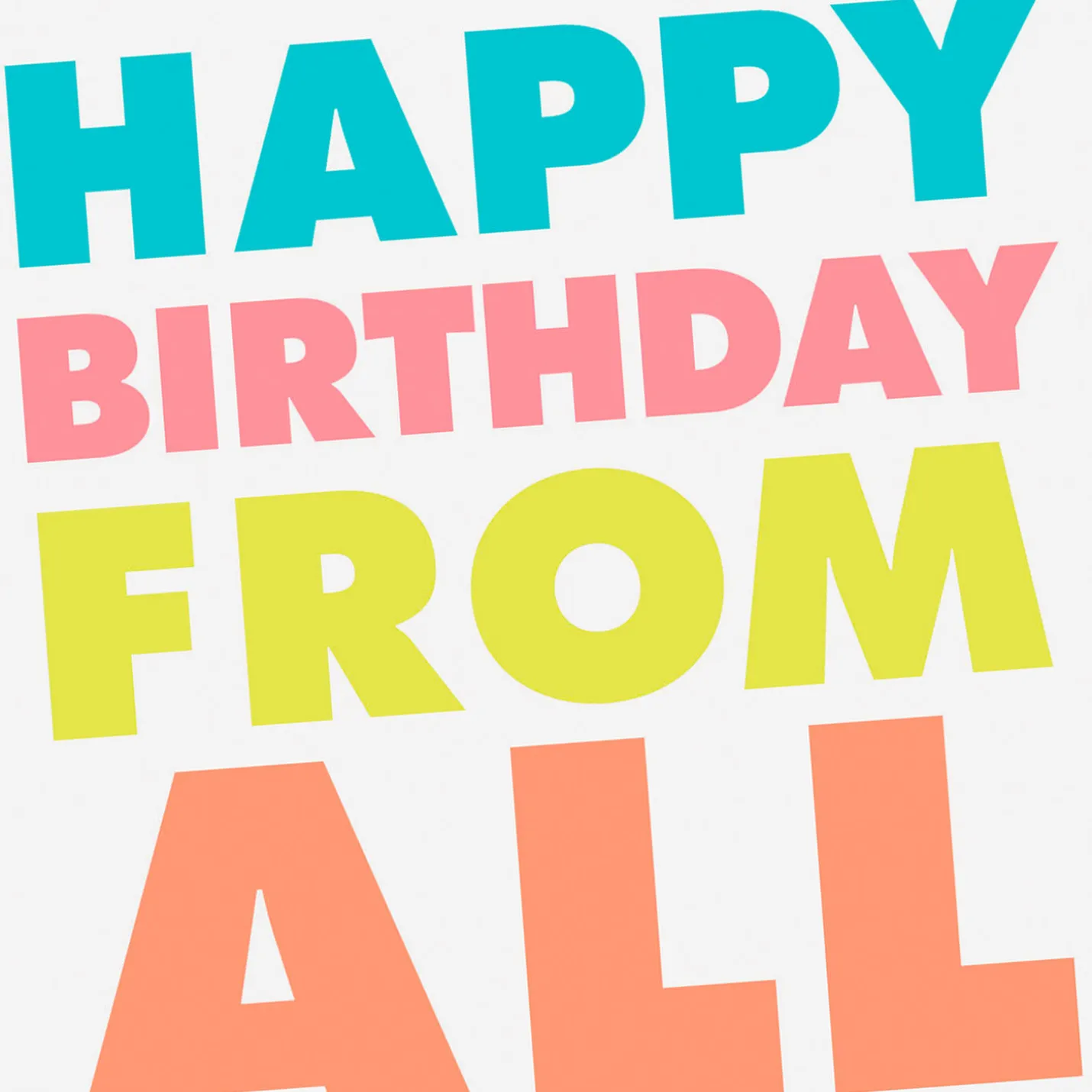 Group Gift Funny Birthday Card From Us
