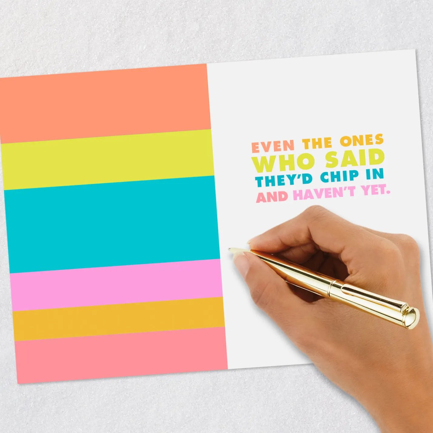 Group Gift Funny Birthday Card From Us