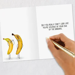 Growing Old, Bananas Funny Romantic Birthday Card for Wife