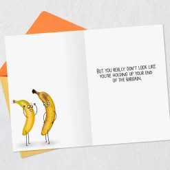 Growing Old, Bananas Funny Romantic Birthday Card for Wife