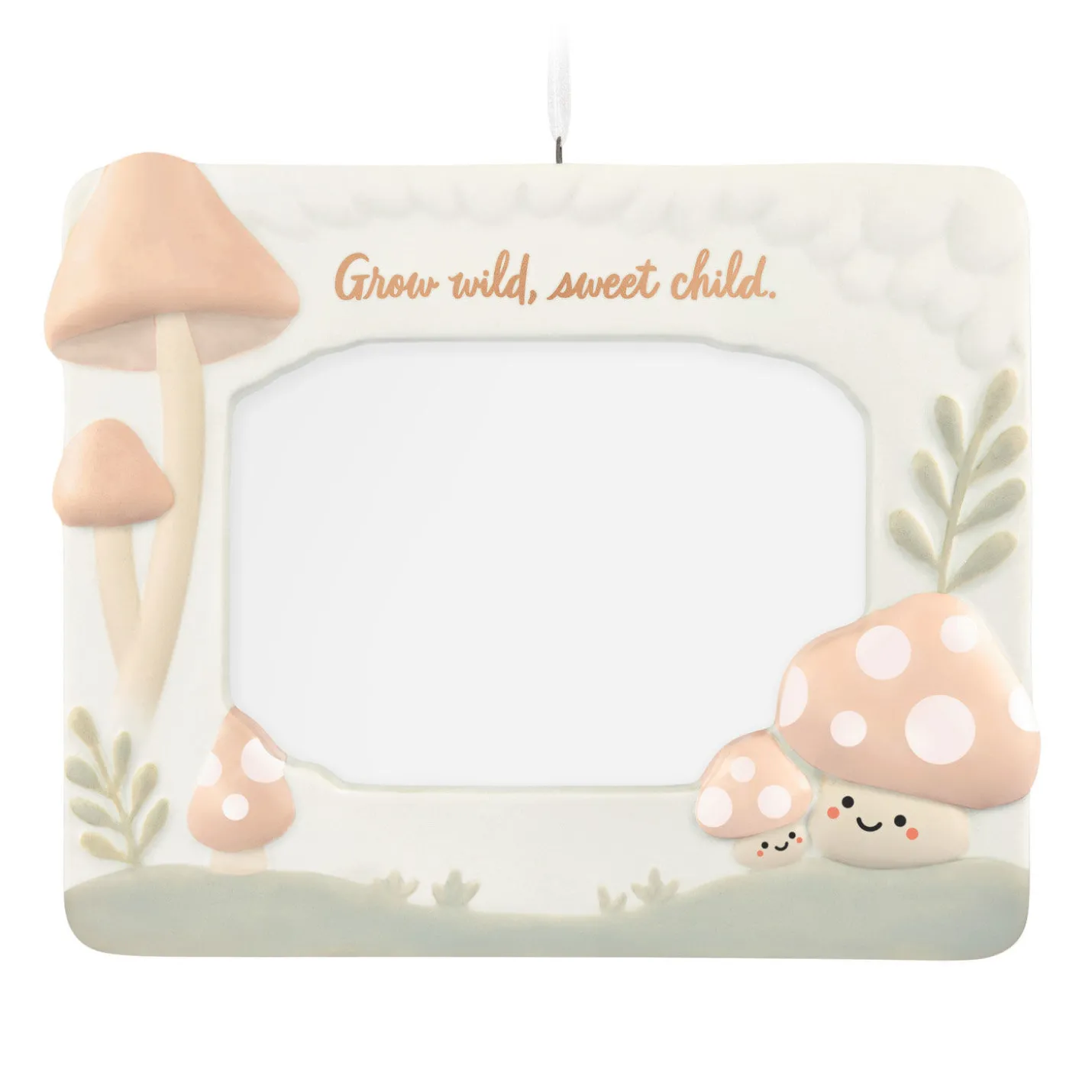 Grow Wild, Sweet Child Porcelain Personalized Ornament, Custom Photo