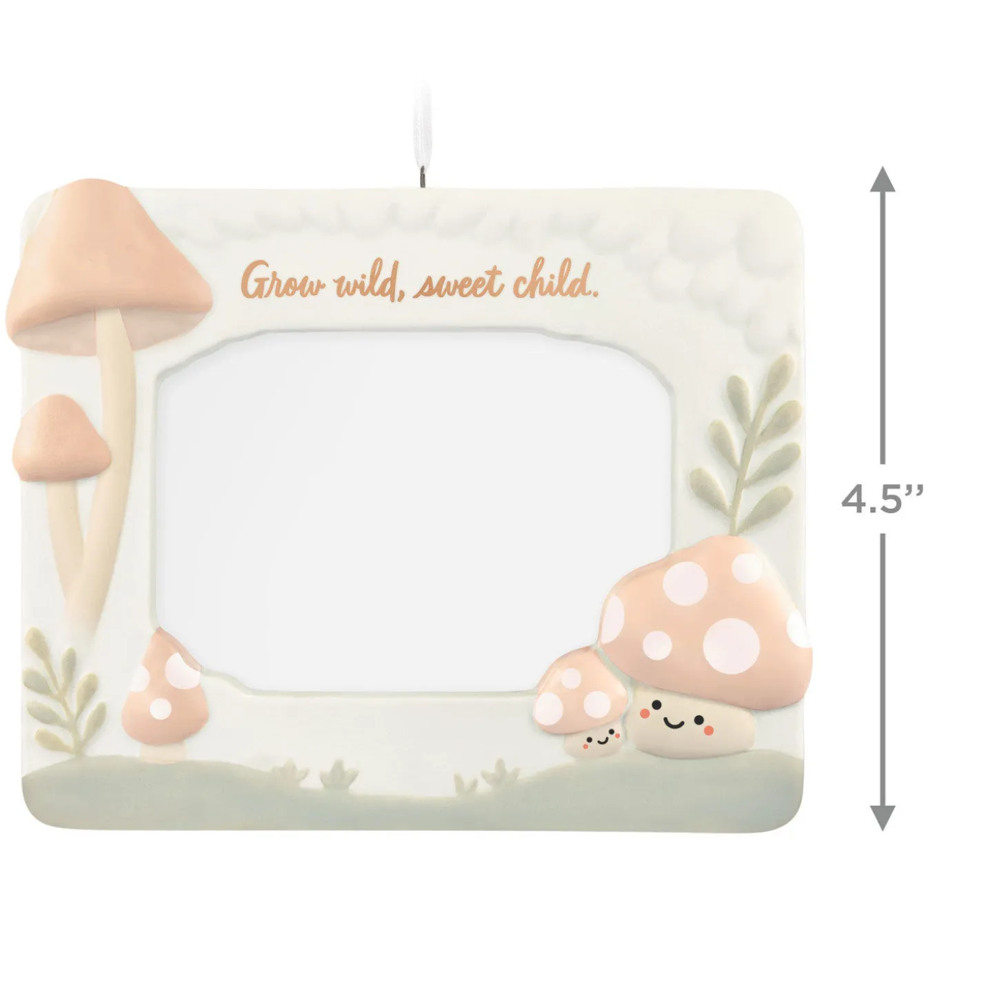 Grow Wild, Sweet Child Porcelain Personalized Ornament, Custom Photo