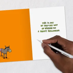 Half-Ass Wishes Funny Halloween Card