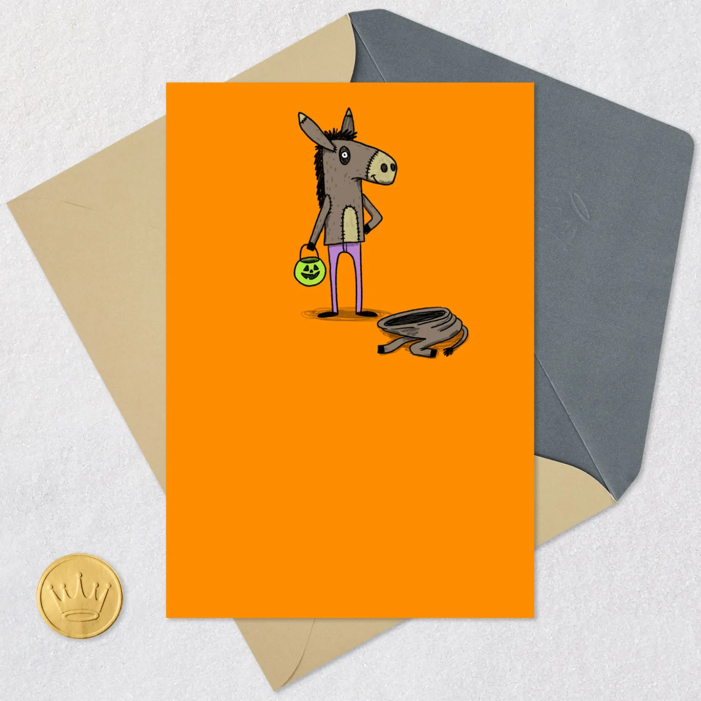 Half-Ass Wishes Funny Halloween Card