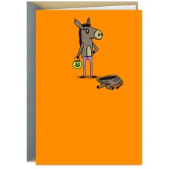 Half-Ass Wishes Funny Halloween Card