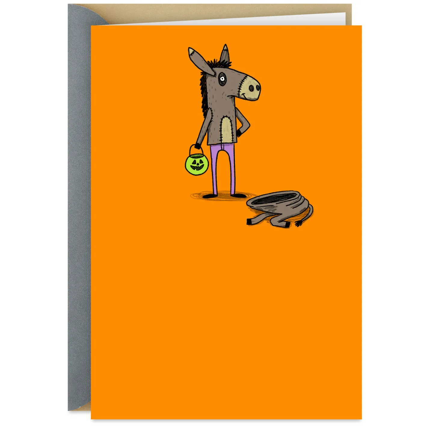 Half-Ass Wishes Funny Halloween Card