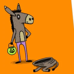 Half-Ass Wishes Funny Halloween Card
