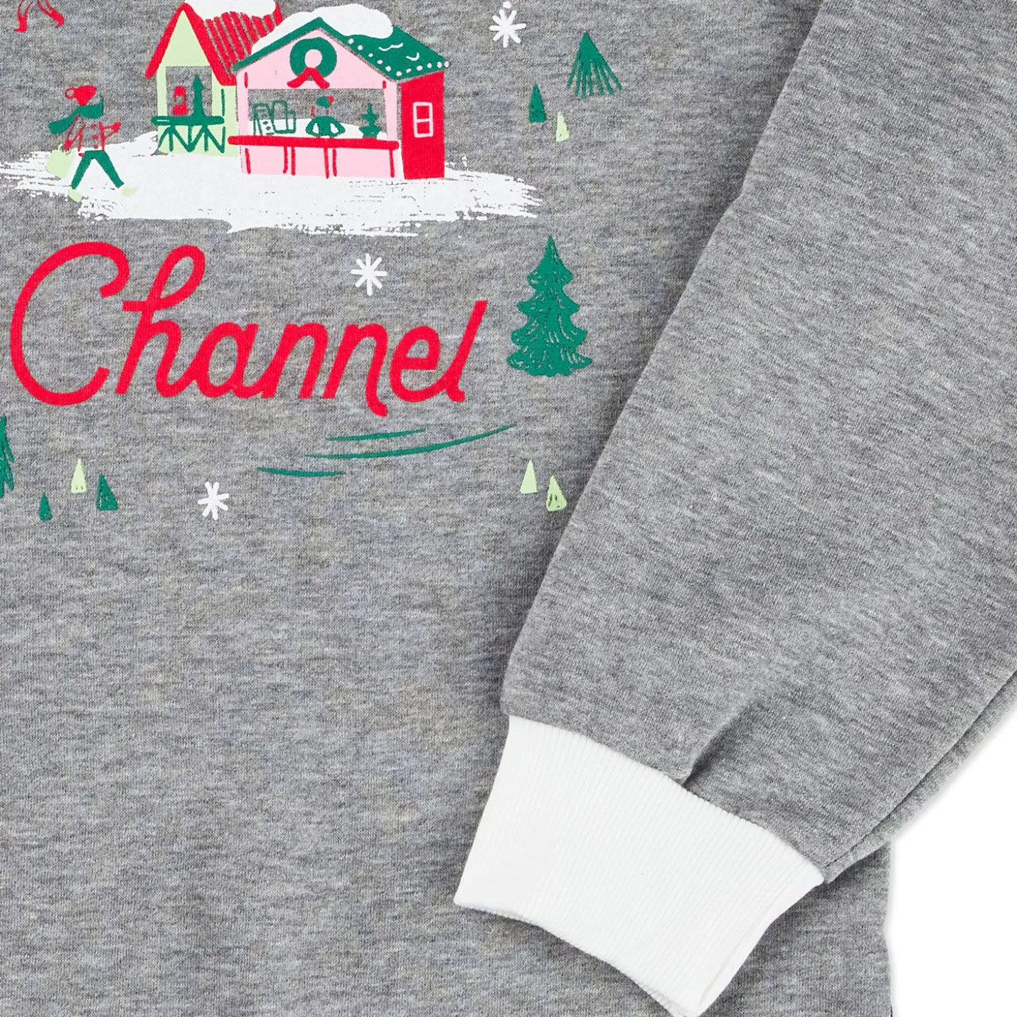 Hallmark Channel Comfy Cozy Merry Gray Sweatshirt