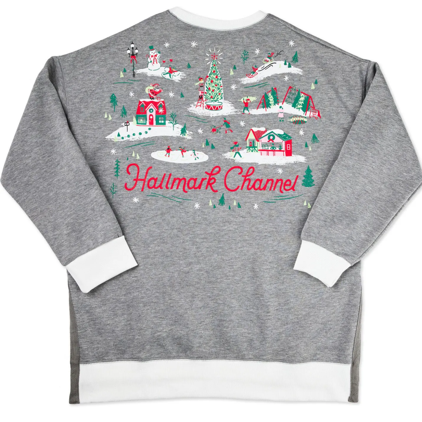 Hallmark Channel Comfy Cozy Merry Gray Sweatshirt