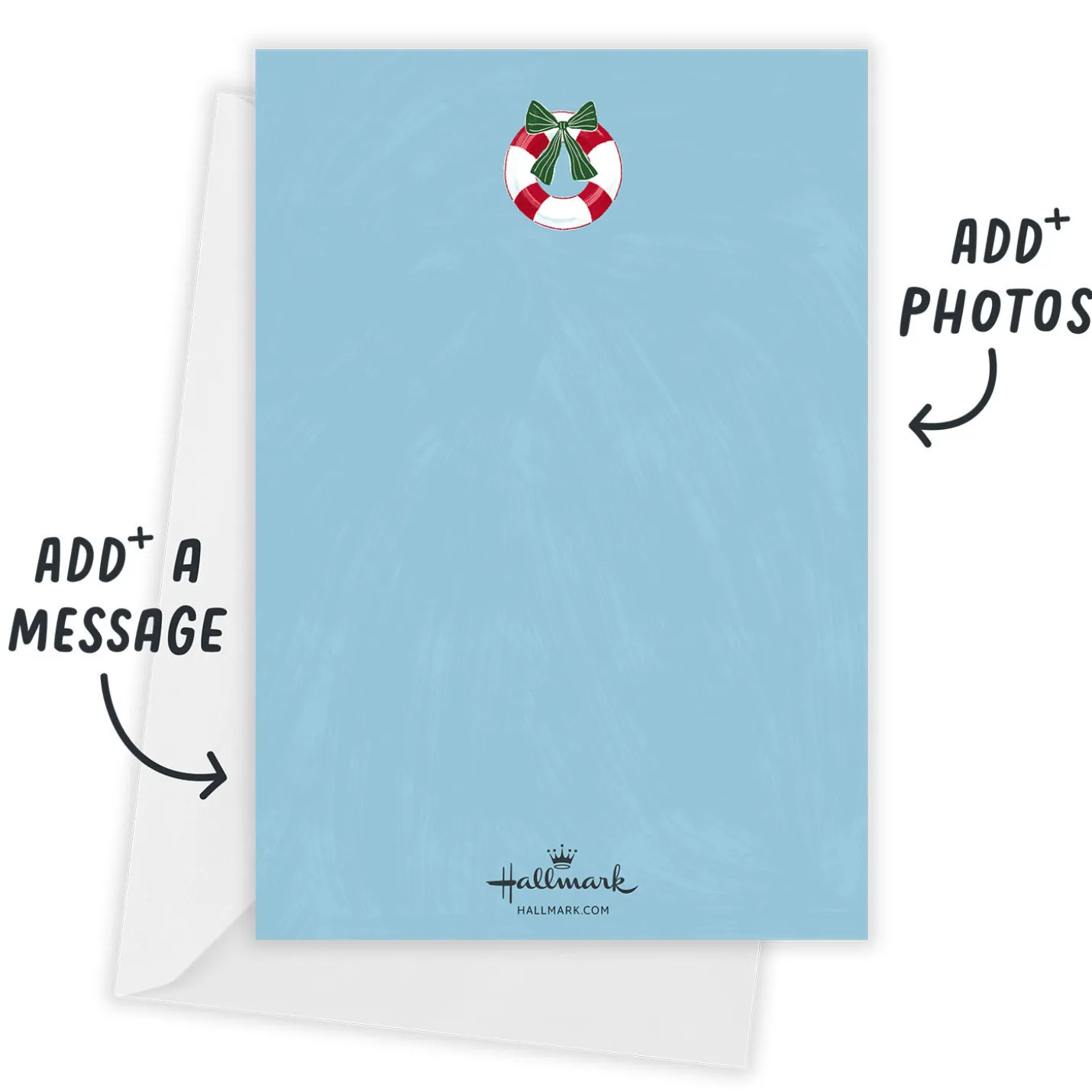 Hallmark Christmas Cruise Ahoy Flat Photo Card