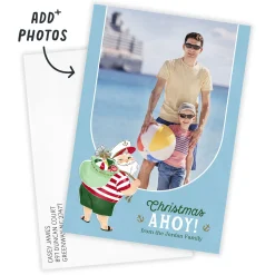 Hallmark Christmas Cruise Ahoy Flat Photo Card