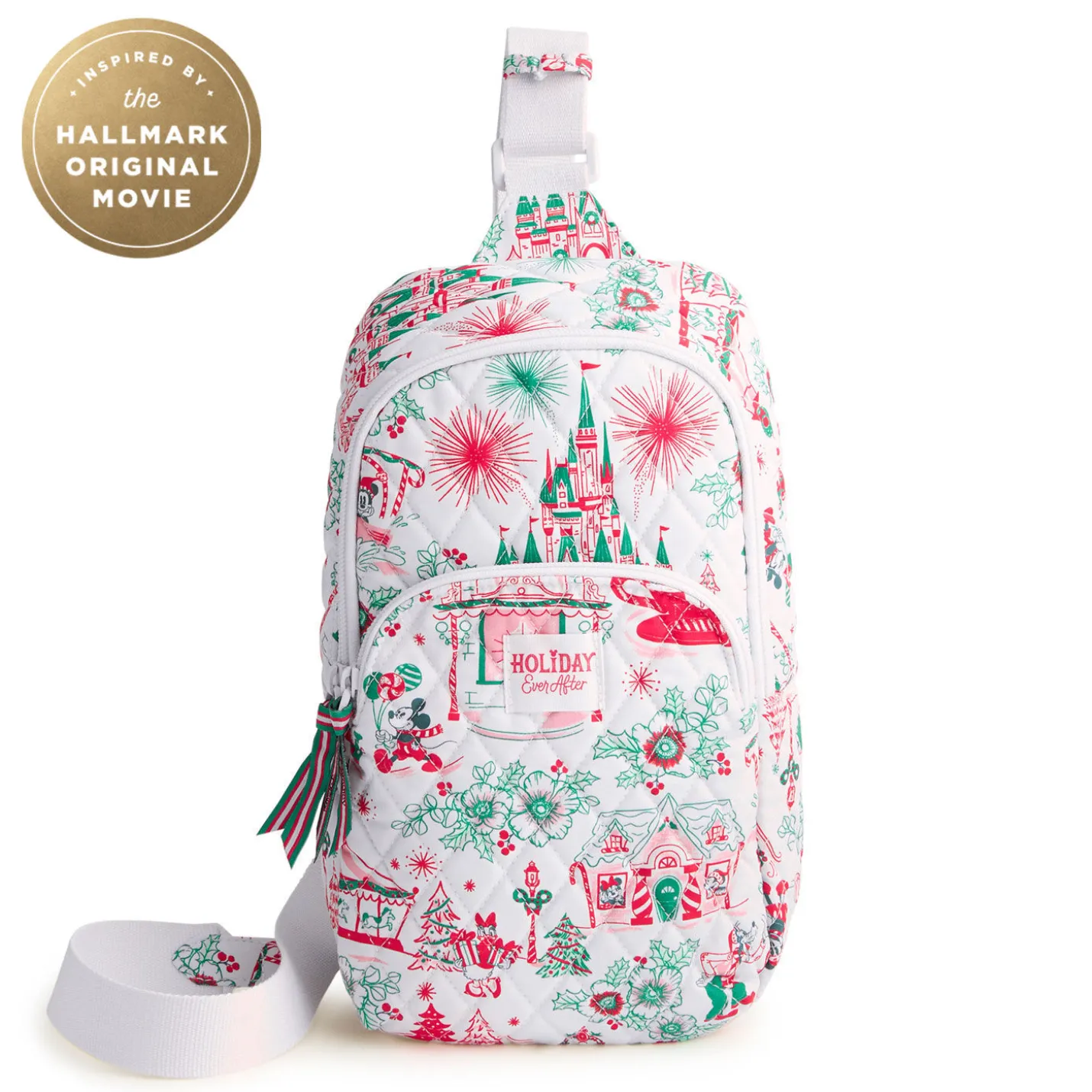 Hallmark + Disney Holiday Ever After Vera Bradley Lorman Sling Backpack