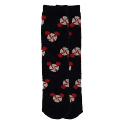 Hallmark + Disney Holiday Ever After Black Mickey Ears Crew Socks