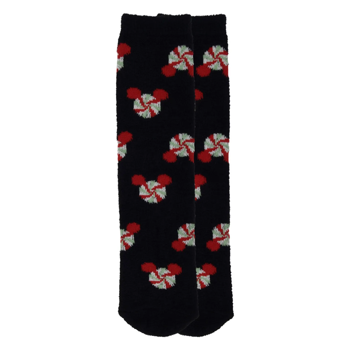 Hallmark + Disney Holiday Ever After Black Mickey Ears Crew Socks