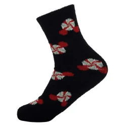 Hallmark + Disney Holiday Ever After Black Mickey Ears Crew Socks